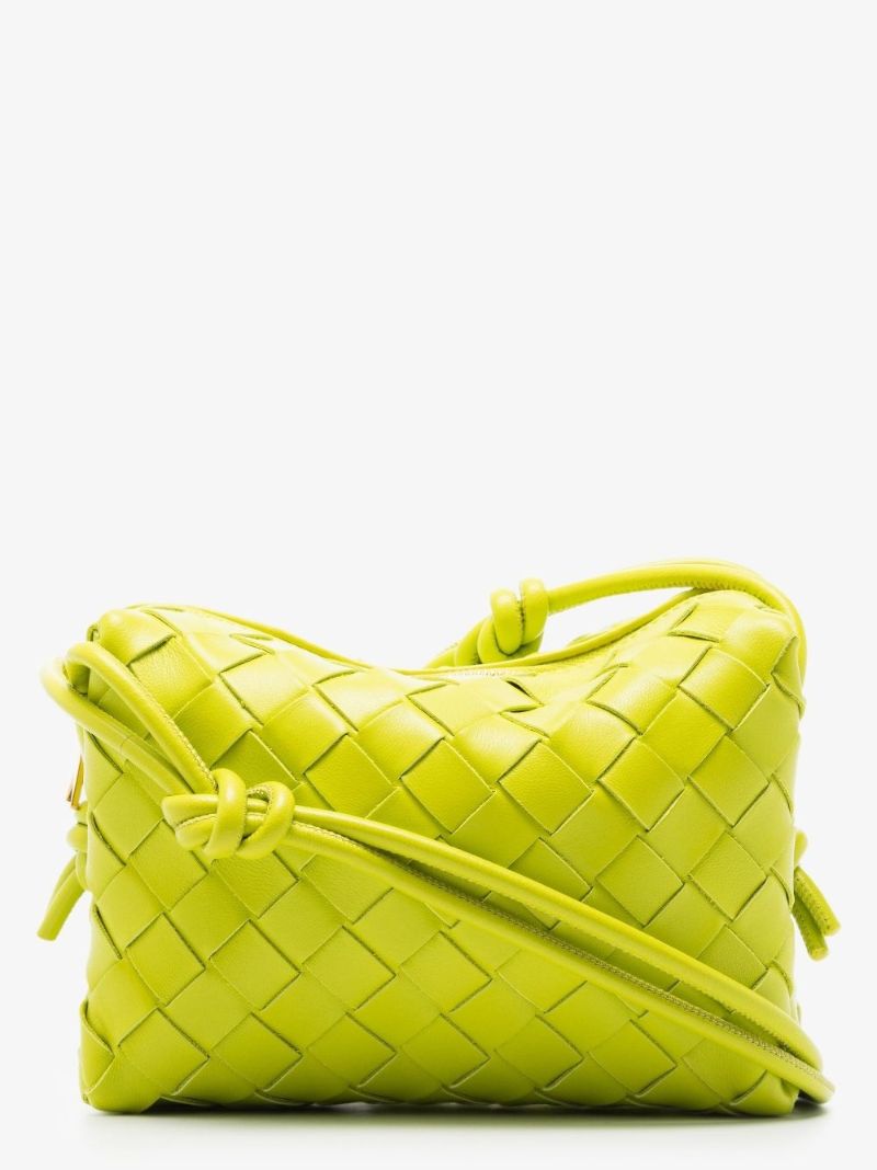 Green Mini Loop Leather Camera Bag