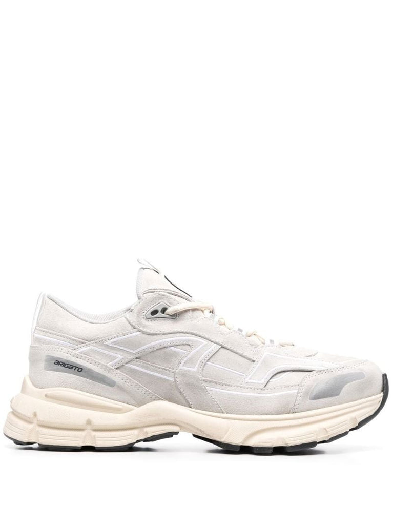 White Marathon R-trail Leather Sneakers