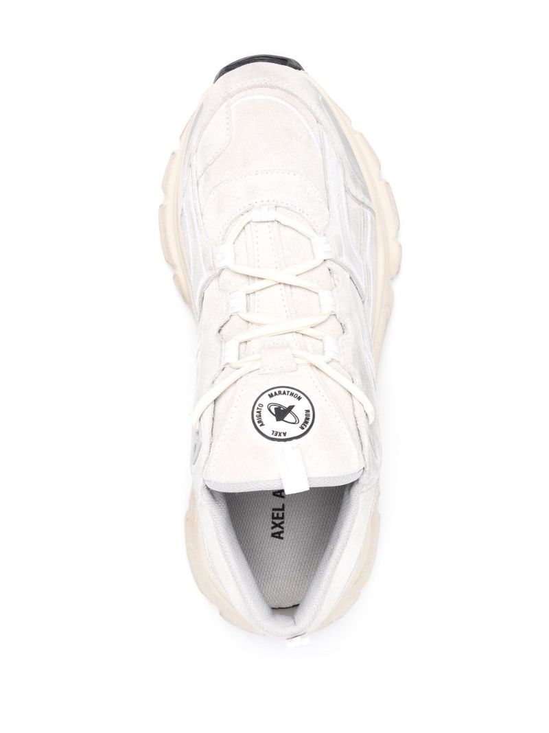 White Marathon R-trail Leather Sneakers