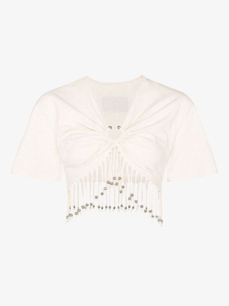 Fringed Cropped T-shirt