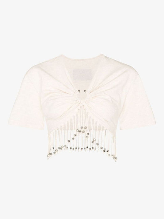 Fringed Cropped T-shirt