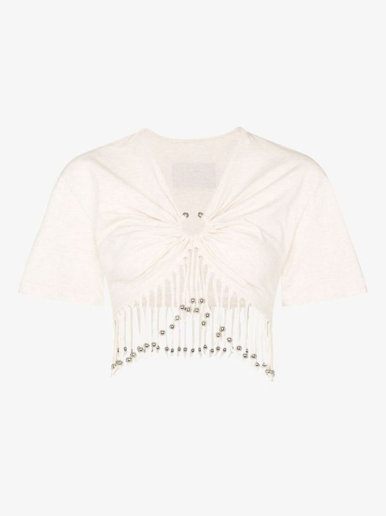 Fringed Cropped T-shirt