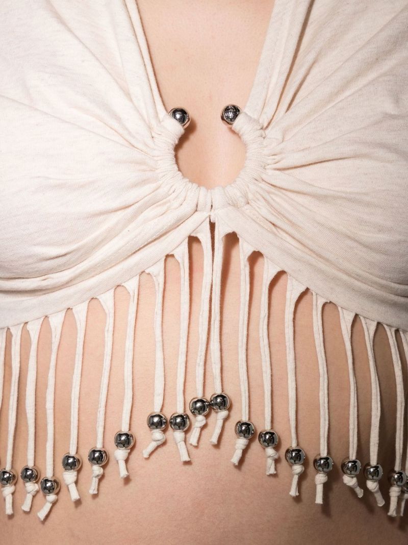 Fringed Cropped T-shirt