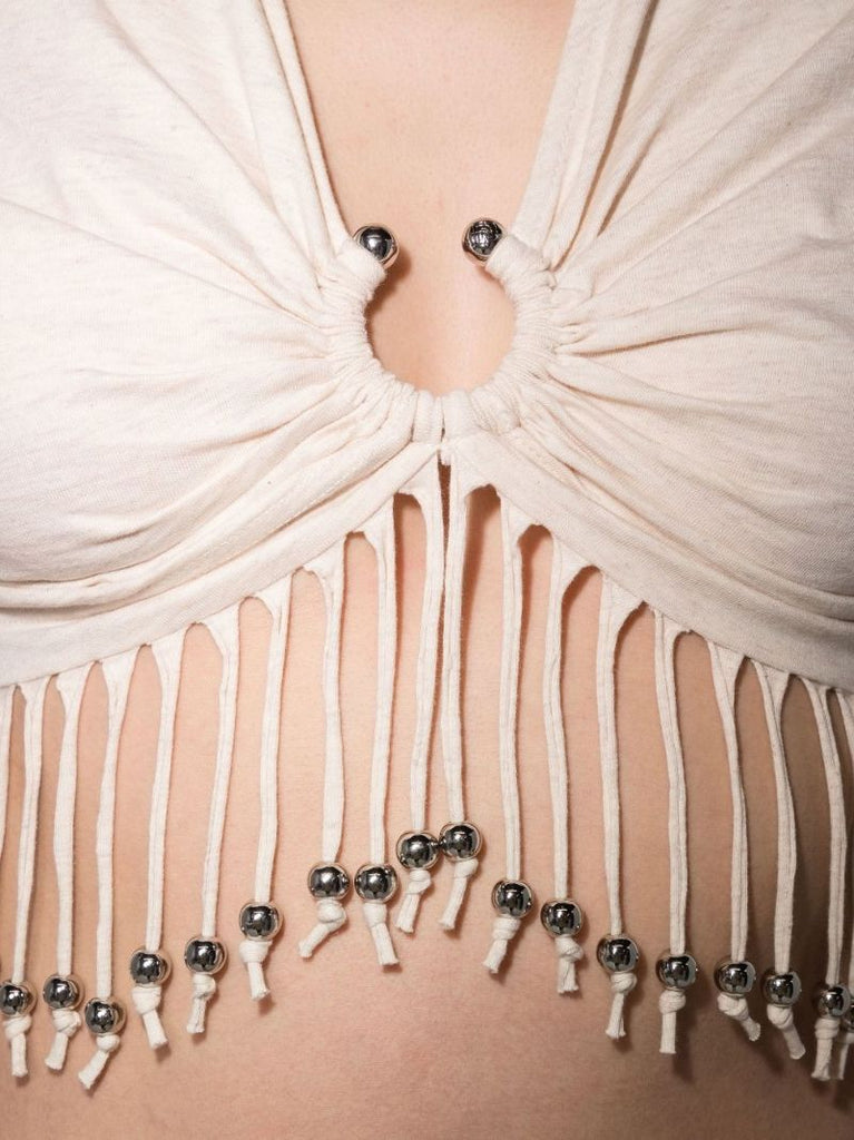 Fringed Cropped T-shirt