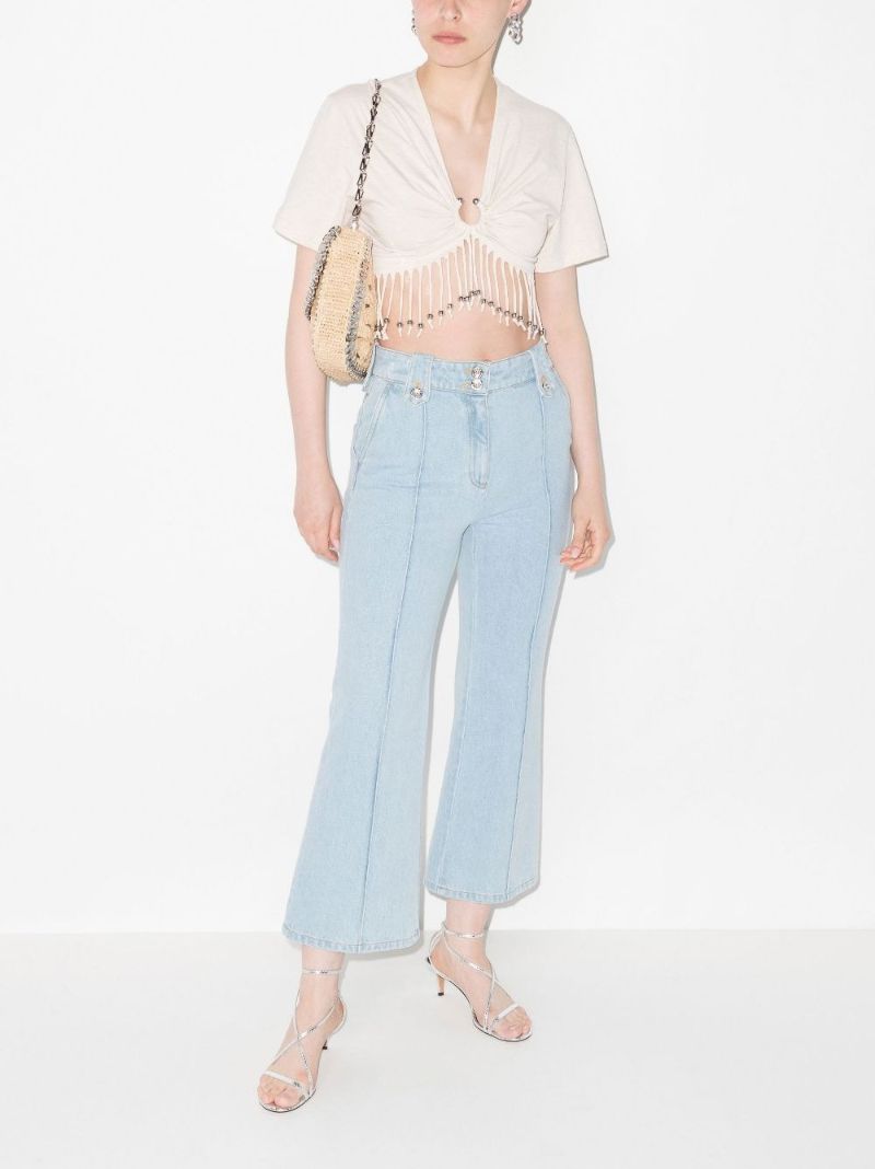 Fringed Cropped T-shirt