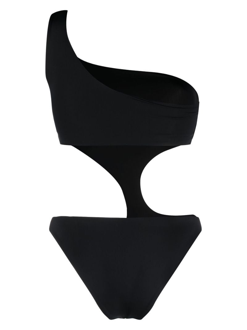Black Carve Cut-out Swimsuit
