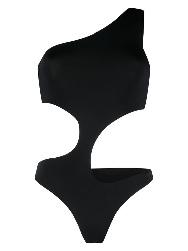 Black Carve Cut-out Swimsuit