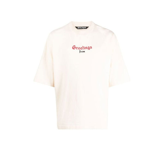 Neutral California Print Cotton T-shirt