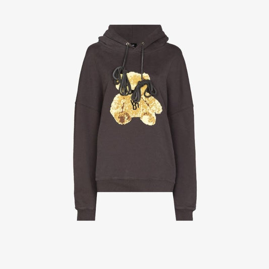 Teddy-embroidered Oversized Hoodie