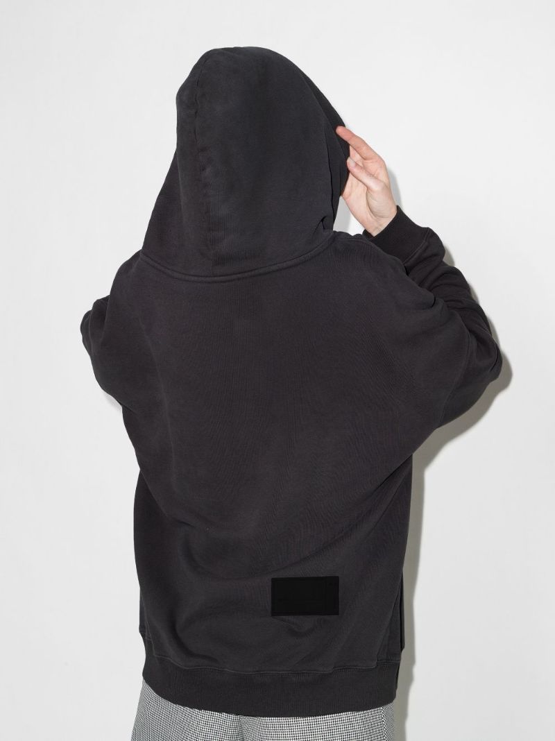Teddy-embroidered Oversized Hoodie