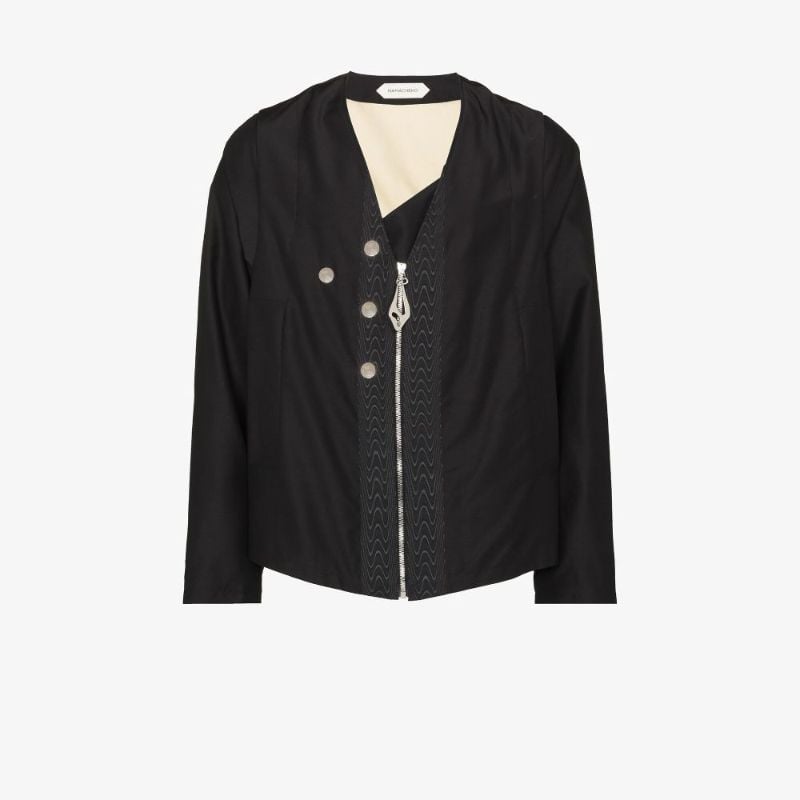 Erido Collarless Zip Jacket