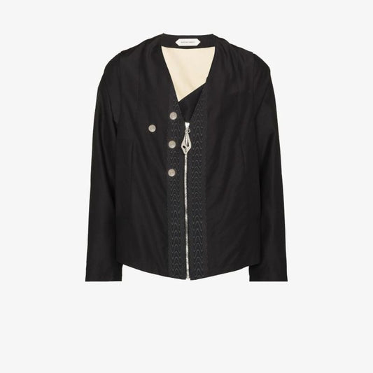 Erido Collarless Zip Jacket