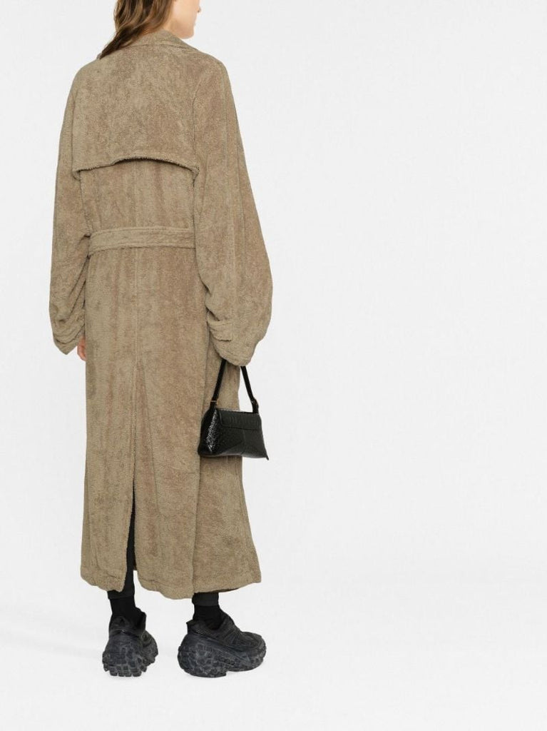 Neutral Double-breasted Trench Coat