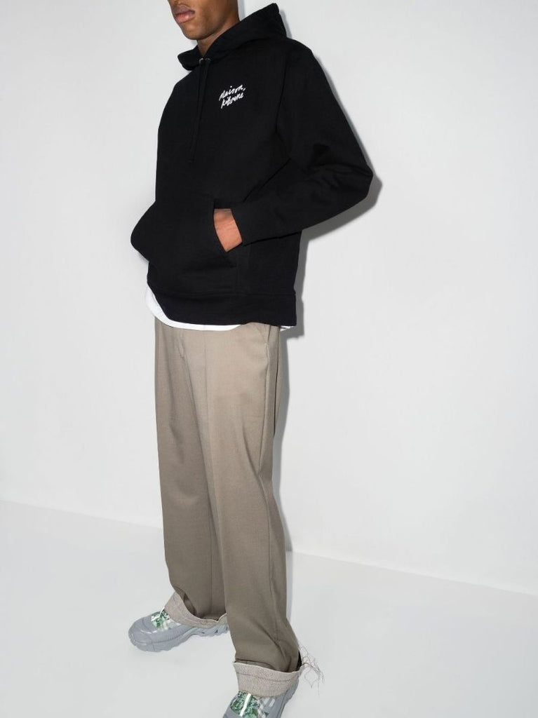 Black Mini Handwriting Hoodie