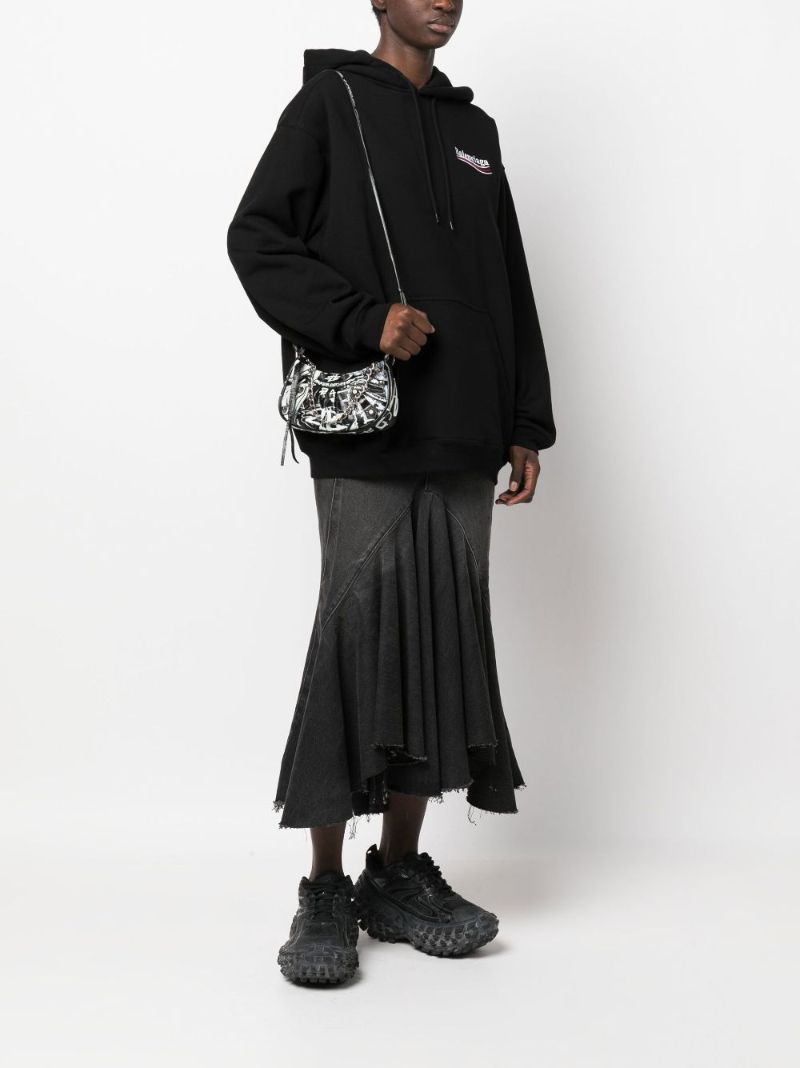 Black Le Cagole Leather Mini Bag