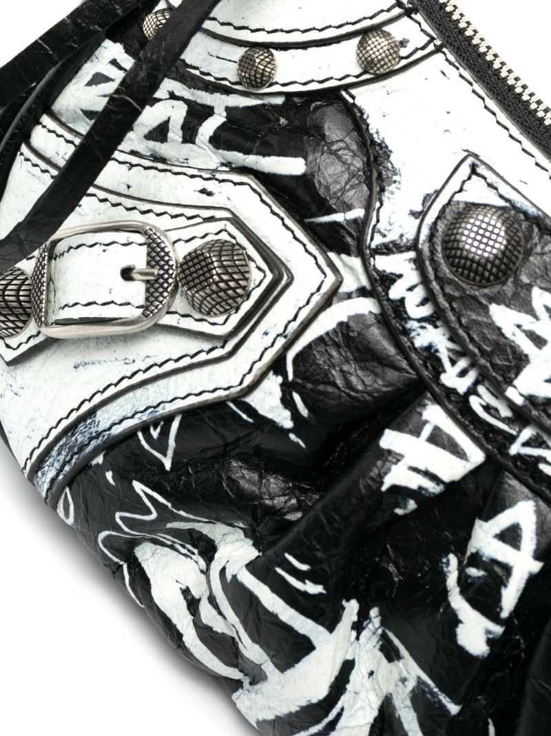 Black Le Cagole Leather Mini Bag