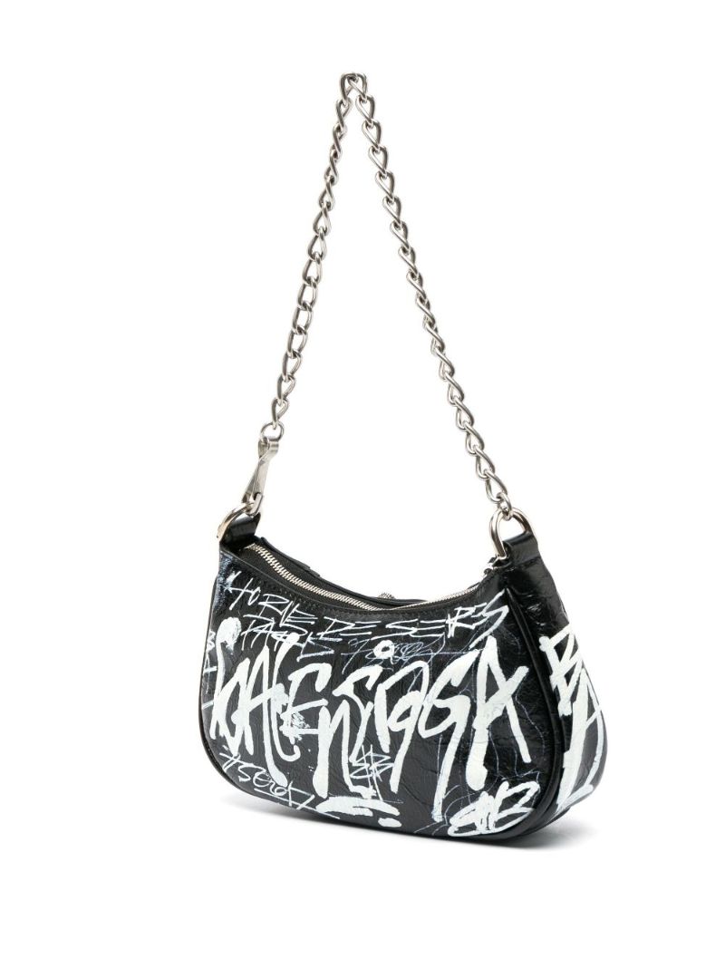 Black Le Cagole Leather Mini Bag