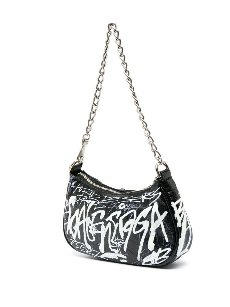 Black Le Cagole Leather Mini Bag