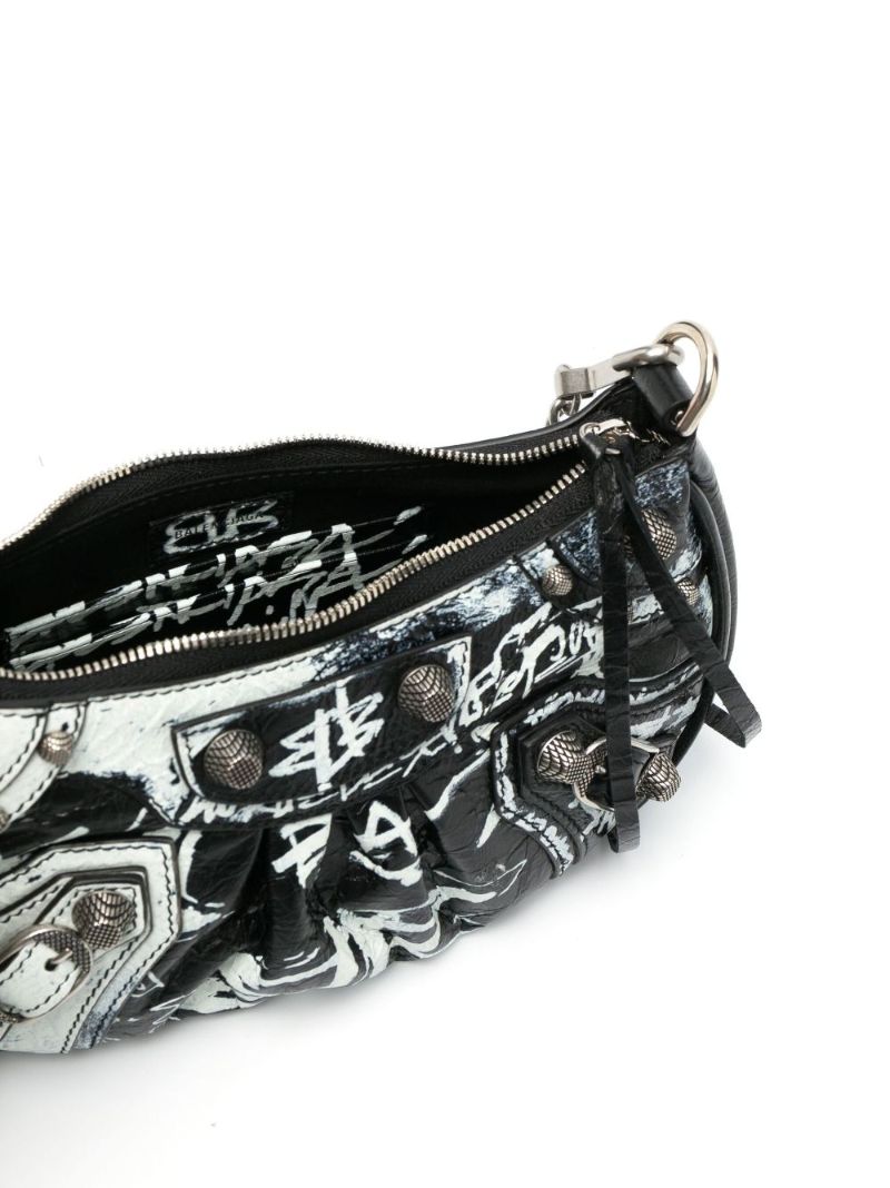 Black Le Cagole Leather Mini Bag