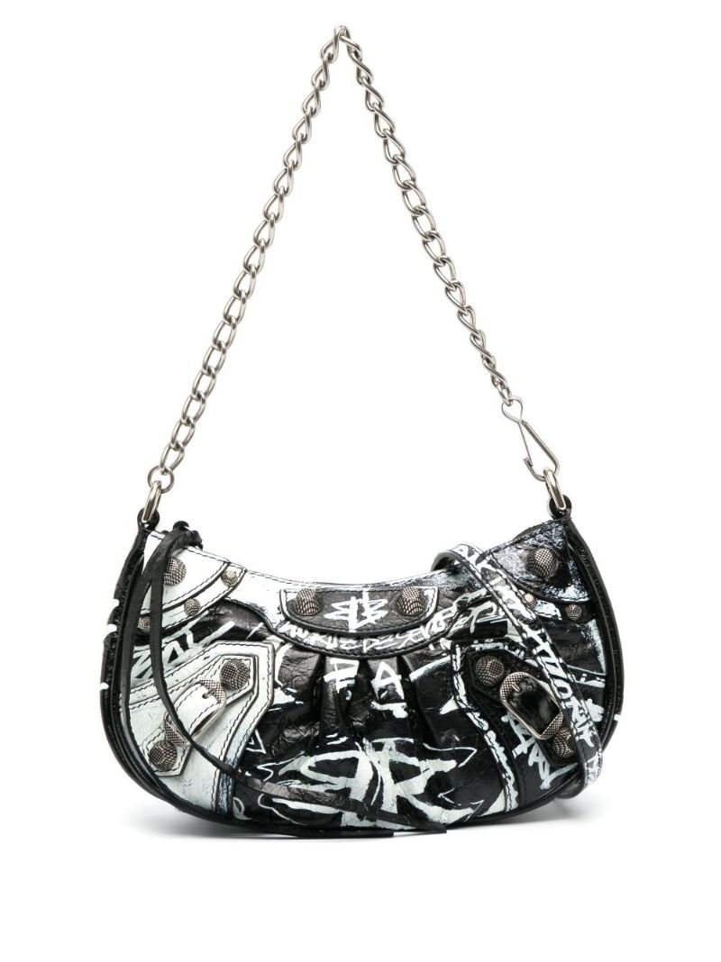 Black Le Cagole Leather Mini Bag
