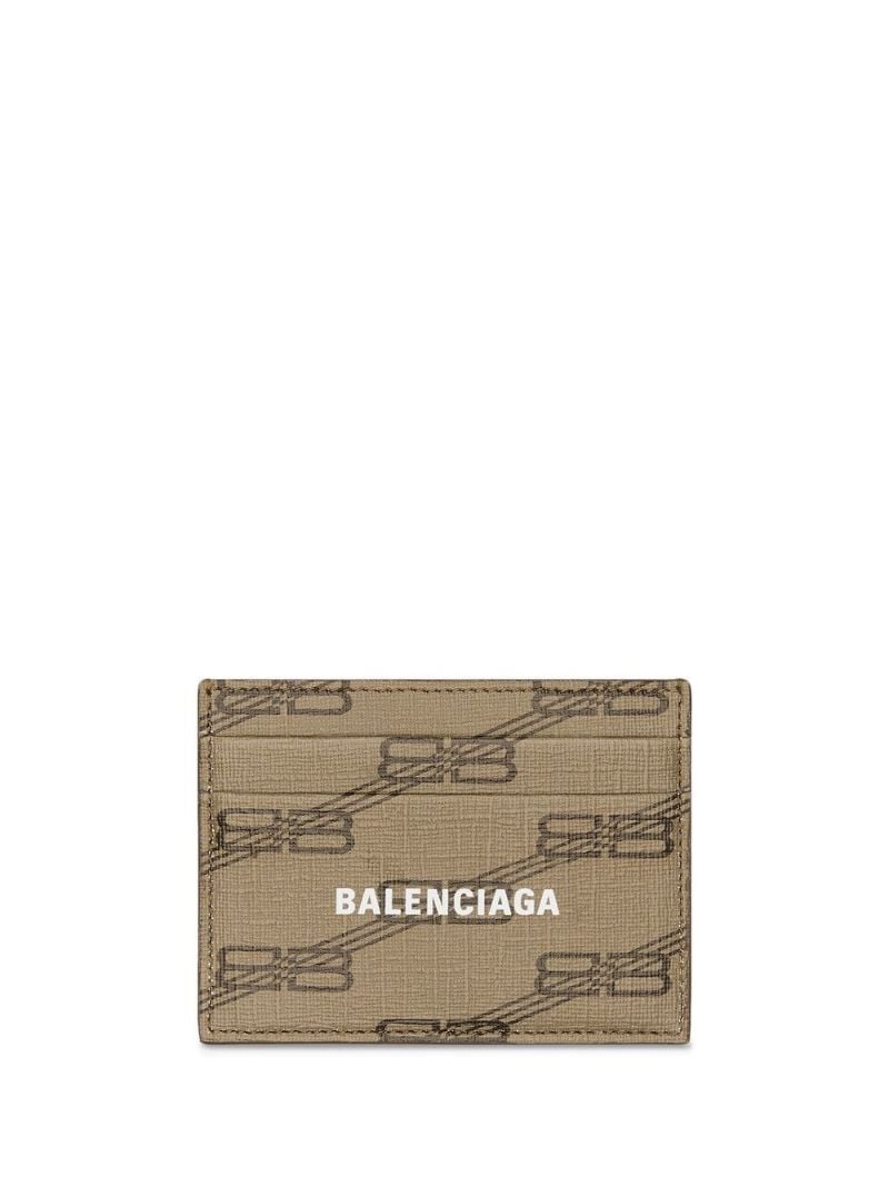 Neutral Bb Monogram Card Holder