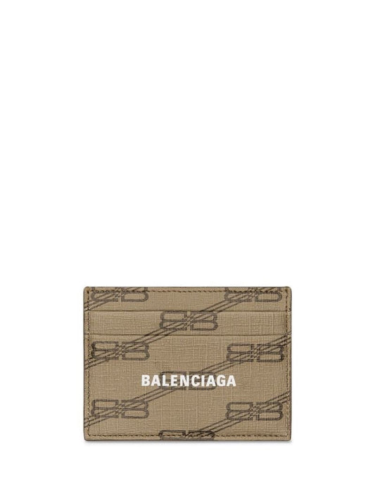 Neutral Bb Monogram Card Holder