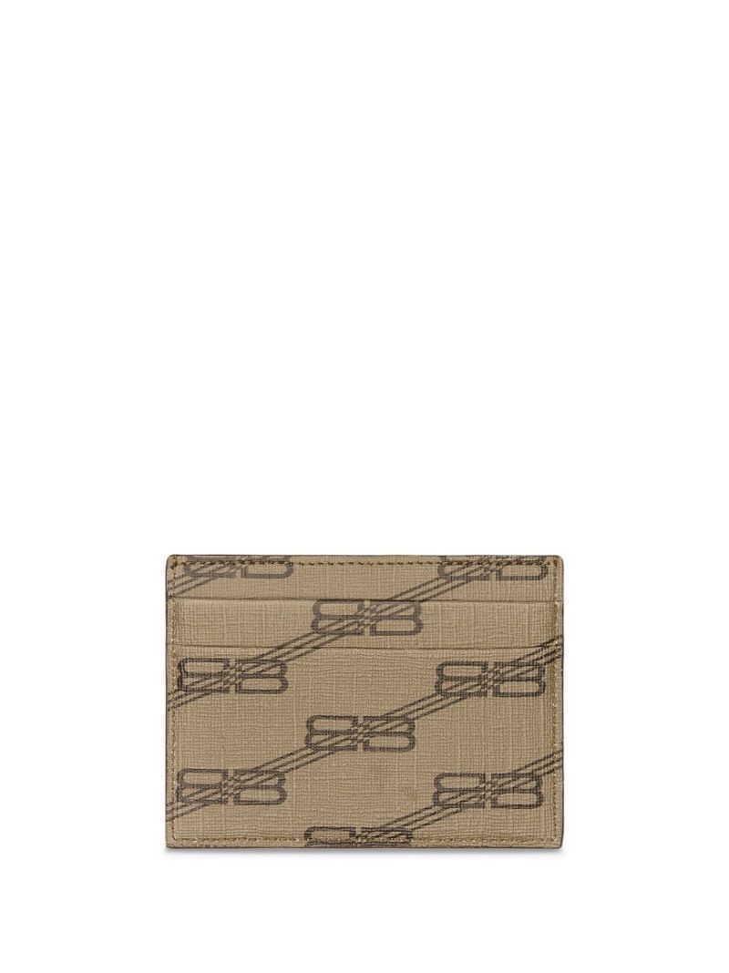 Neutral Bb Monogram Card Holder