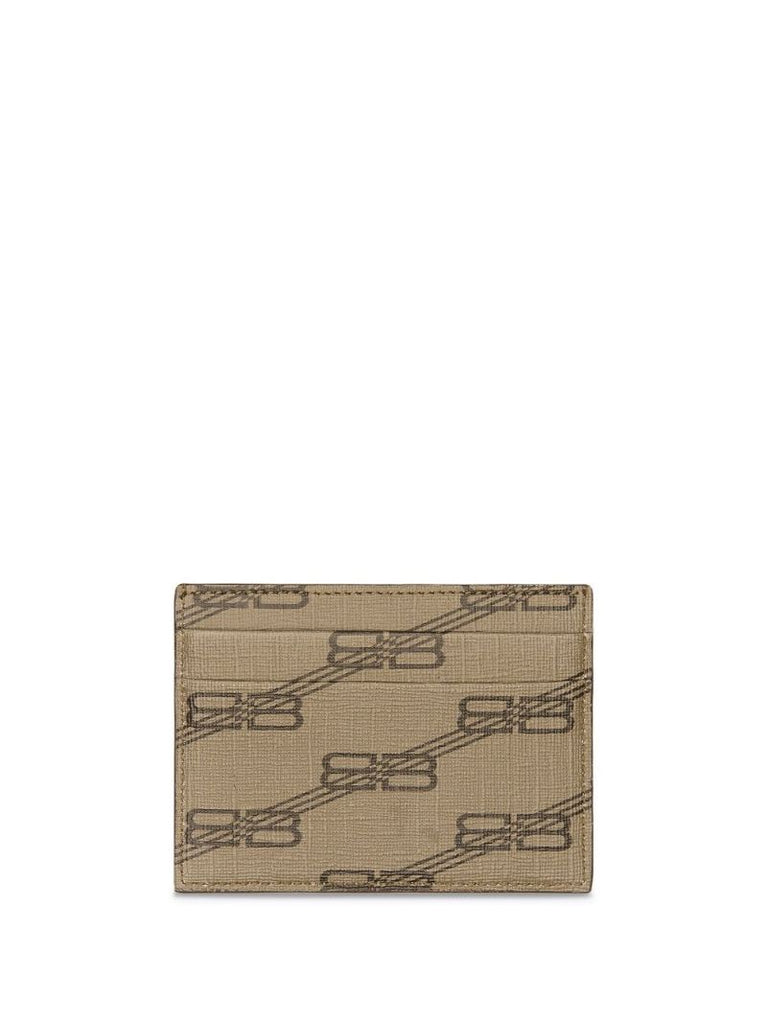 Neutral Bb Monogram Card Holder