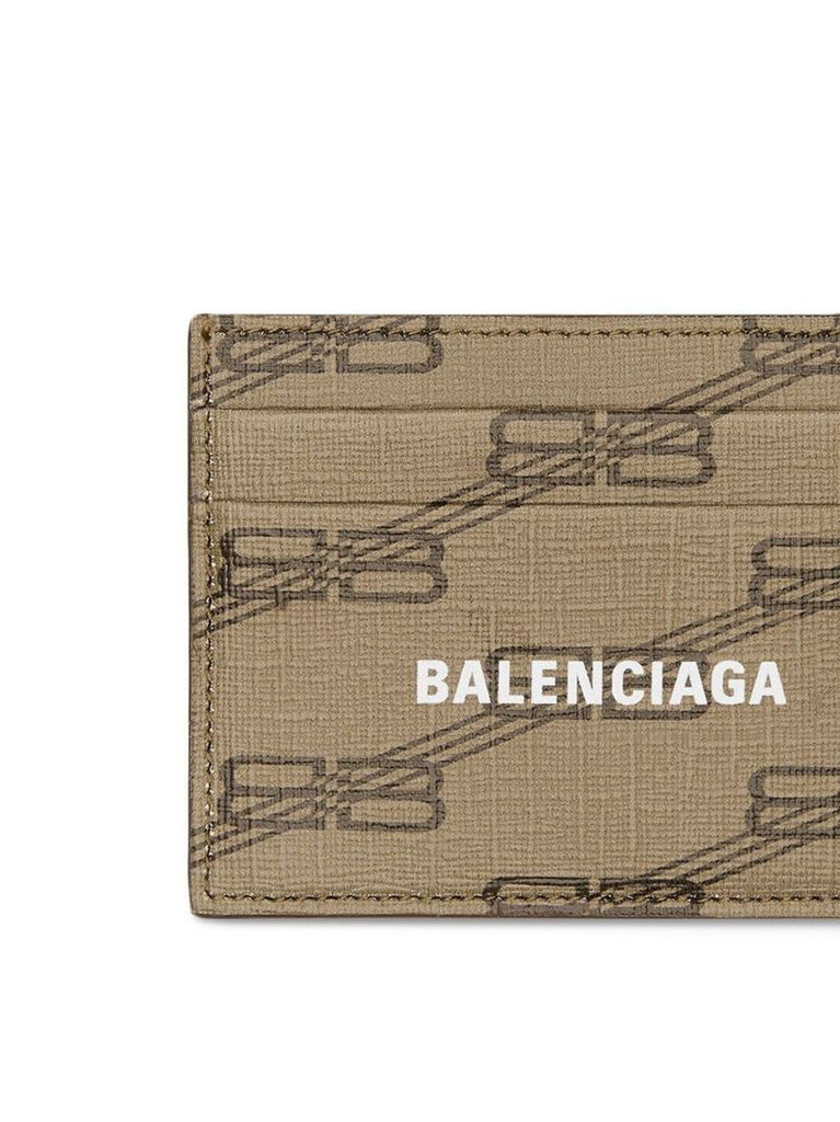 Neutral Bb Monogram Card Holder
