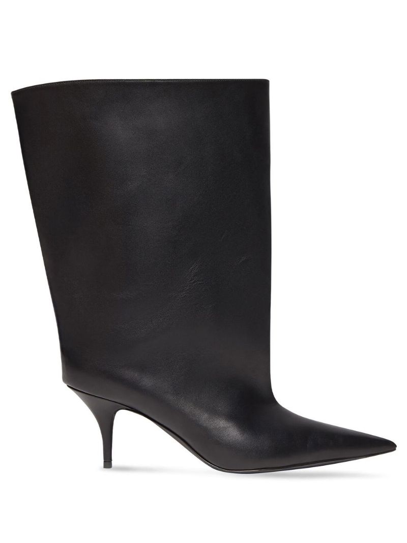 Black Wander 70 Leather Ankle Boots