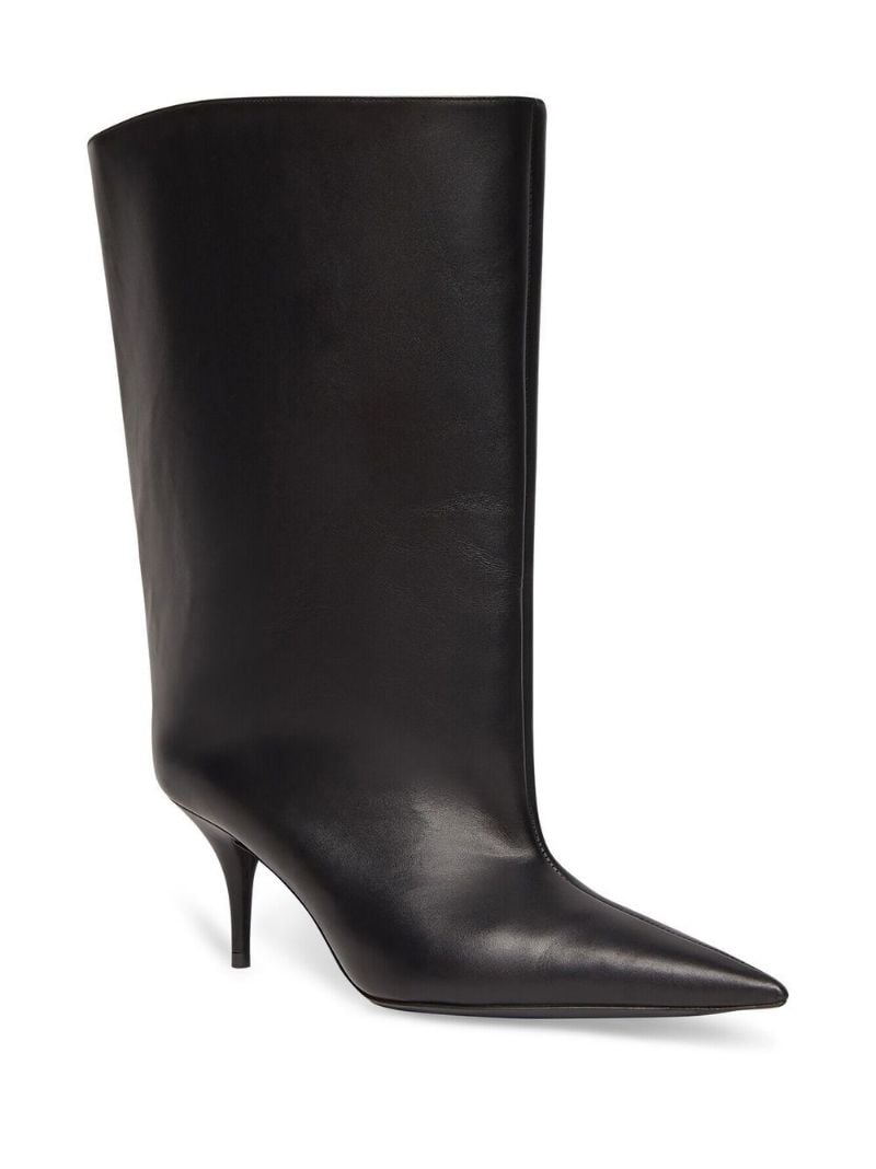 Black Wander 70 Leather Ankle Boots