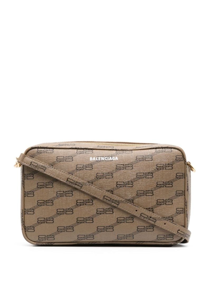 Neutral Signature Monogram Camera Bag