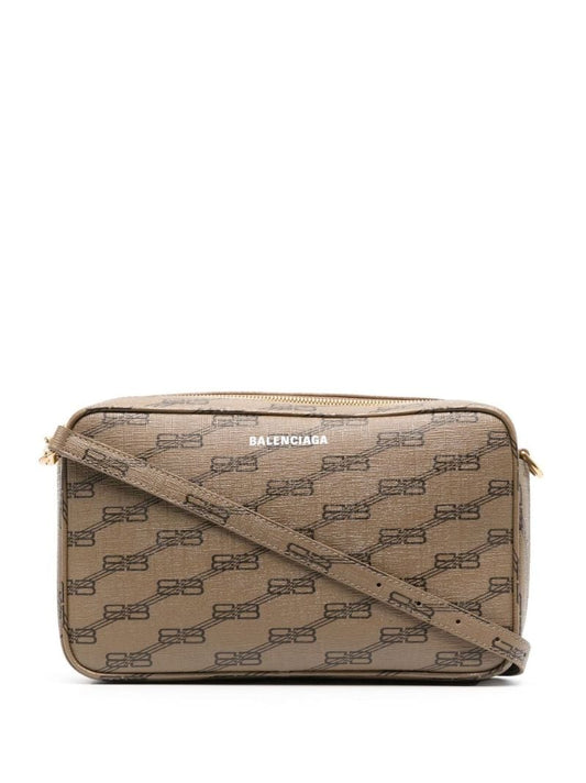 Neutral Signature Monogram Camera Bag
