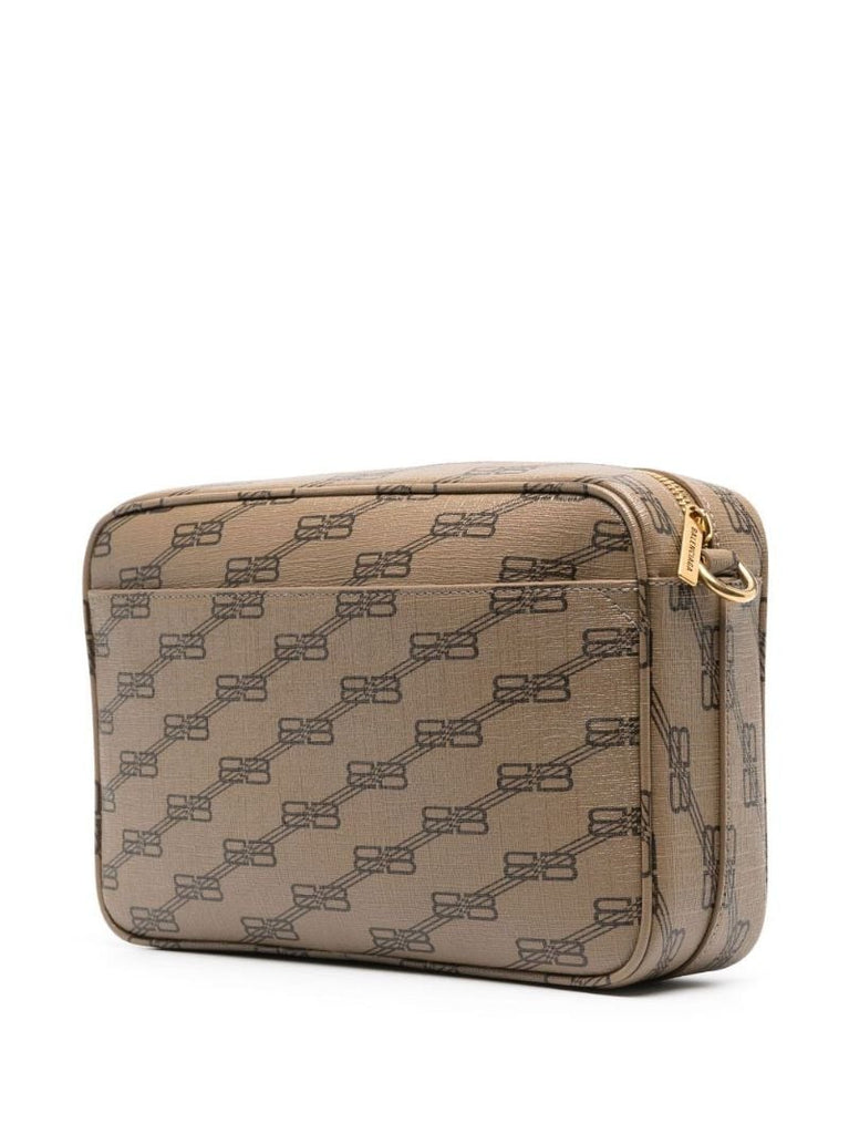 Neutral Signature Monogram Camera Bag