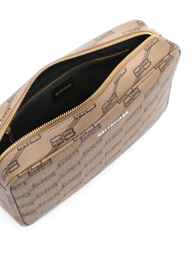 Neutral Signature Monogram Camera Bag