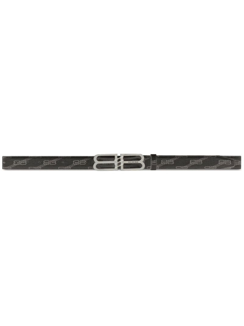 Black Bb Signature Buckle Belt