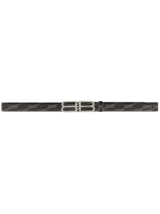 Black Bb Signature Buckle Belt