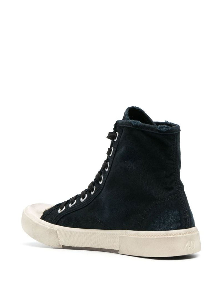 Black Paris High-top Sneakers