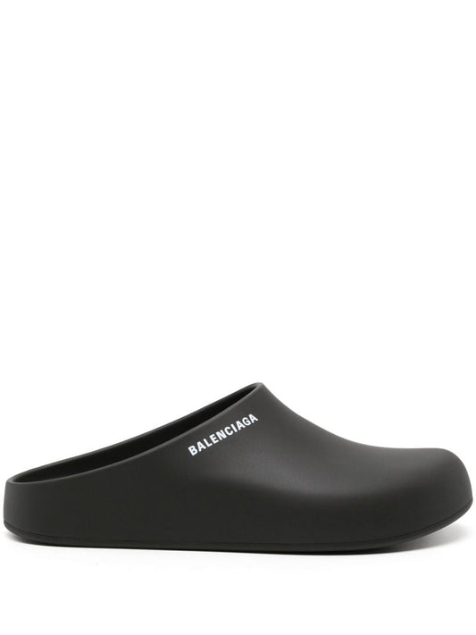 Black Logo-print Slides