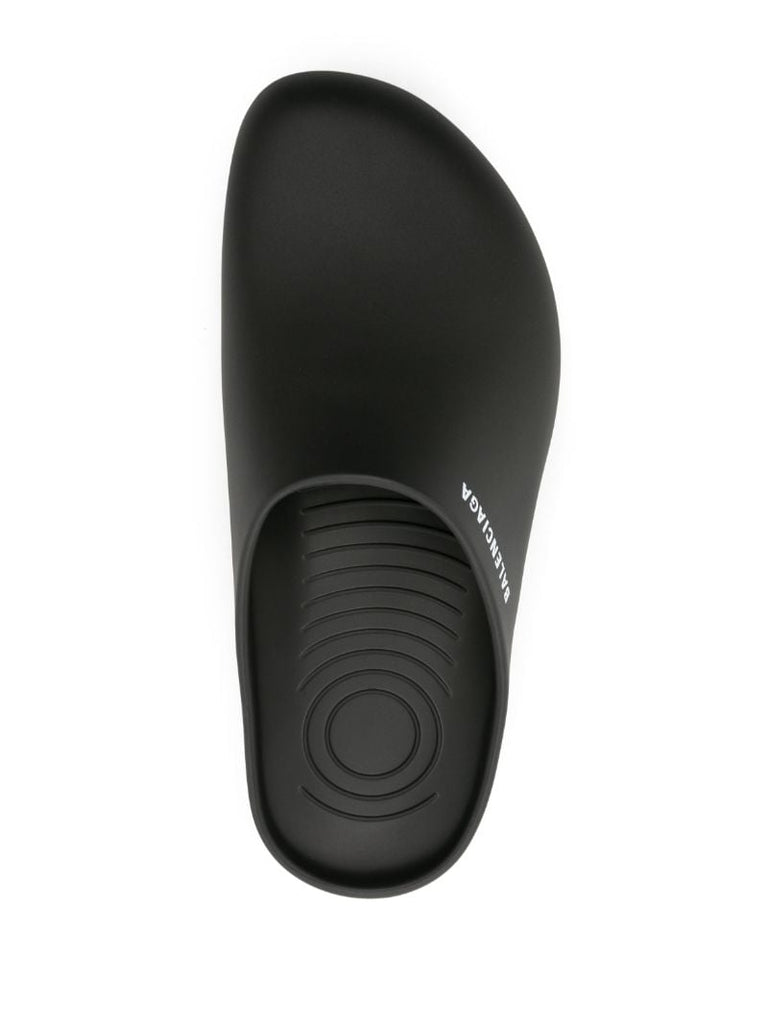 Black Logo-print Slides