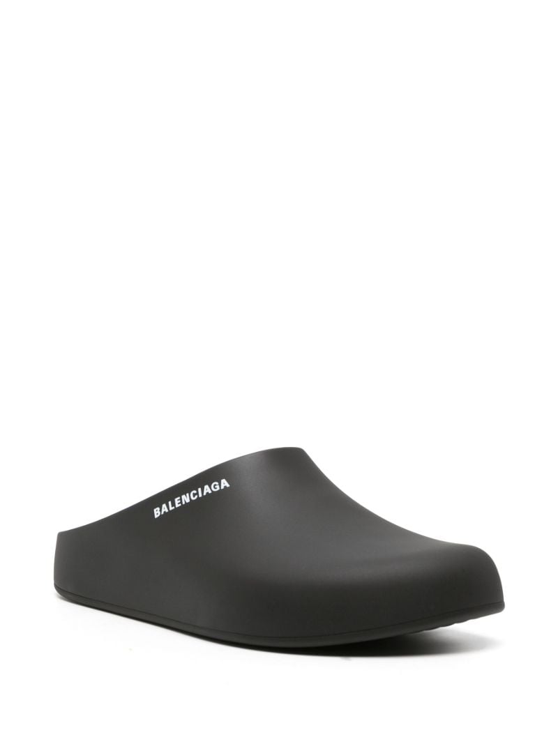 Black Logo-print Slides