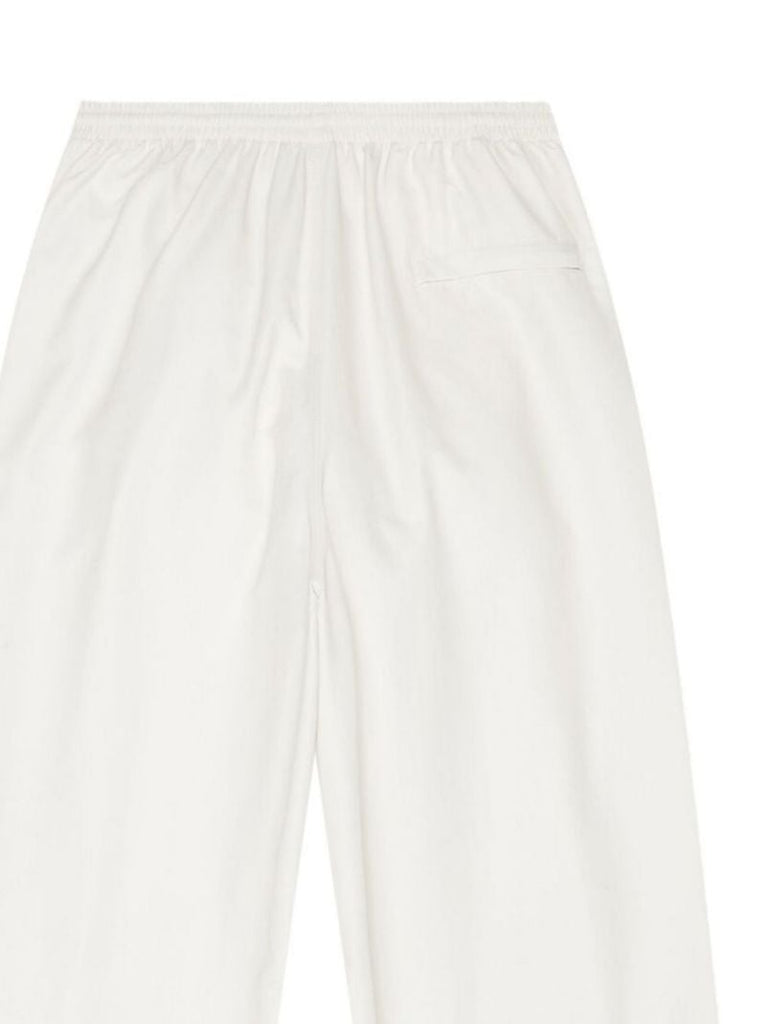 White Sporty B Oversized Track Pants