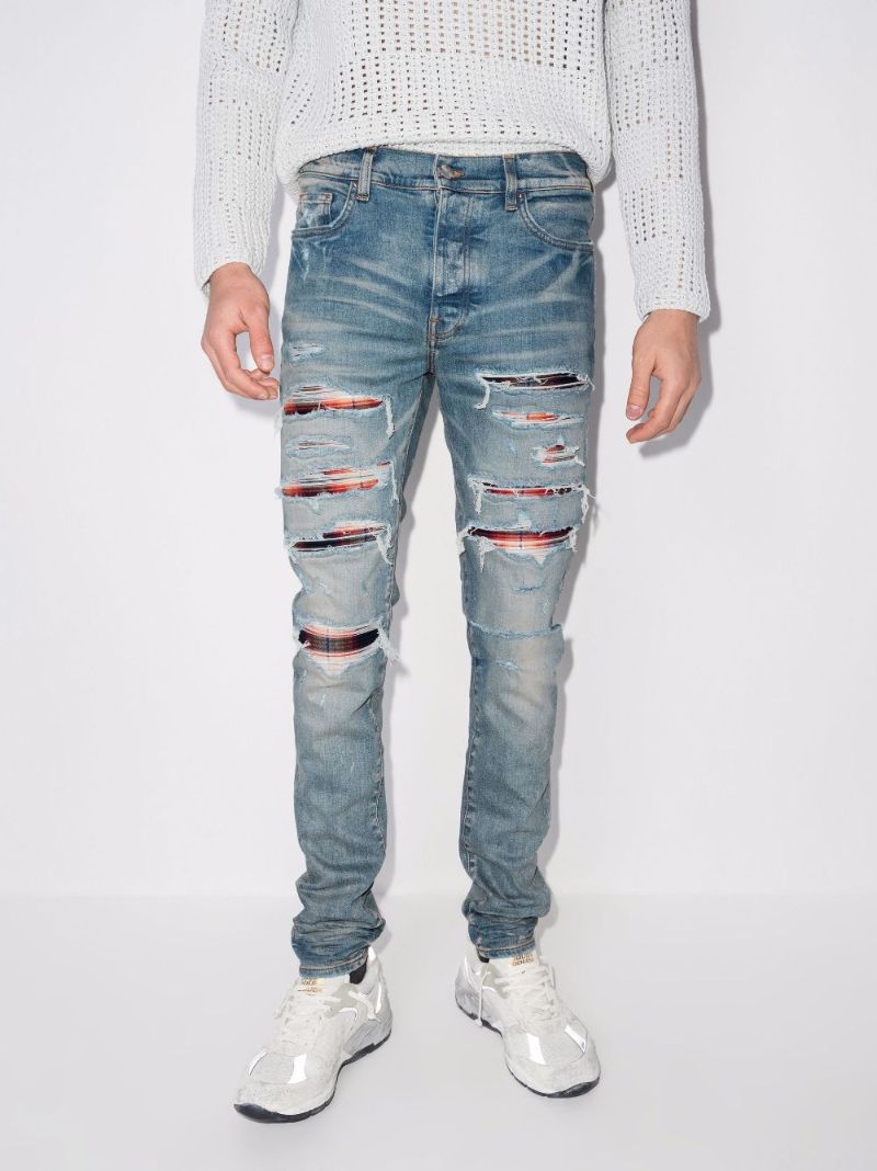 Thrasher Plaid Bandana Skinny Jeans