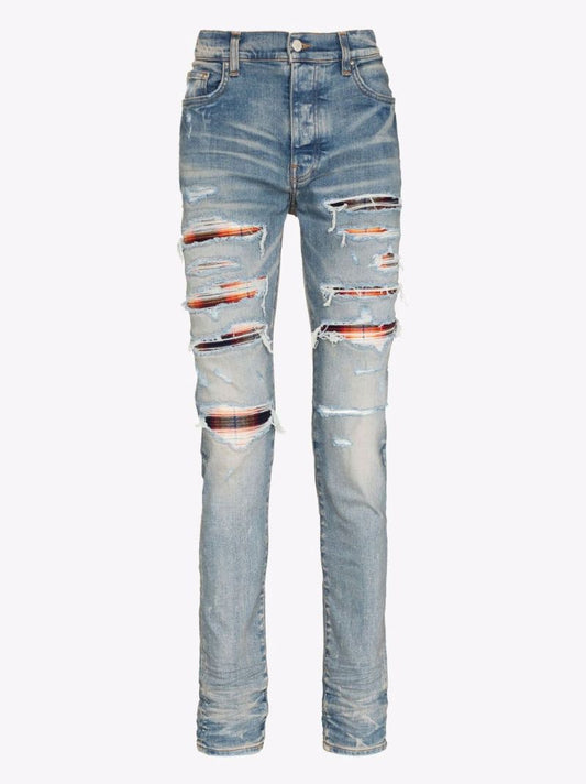 Thrasher Plaid Bandana Skinny Jeans