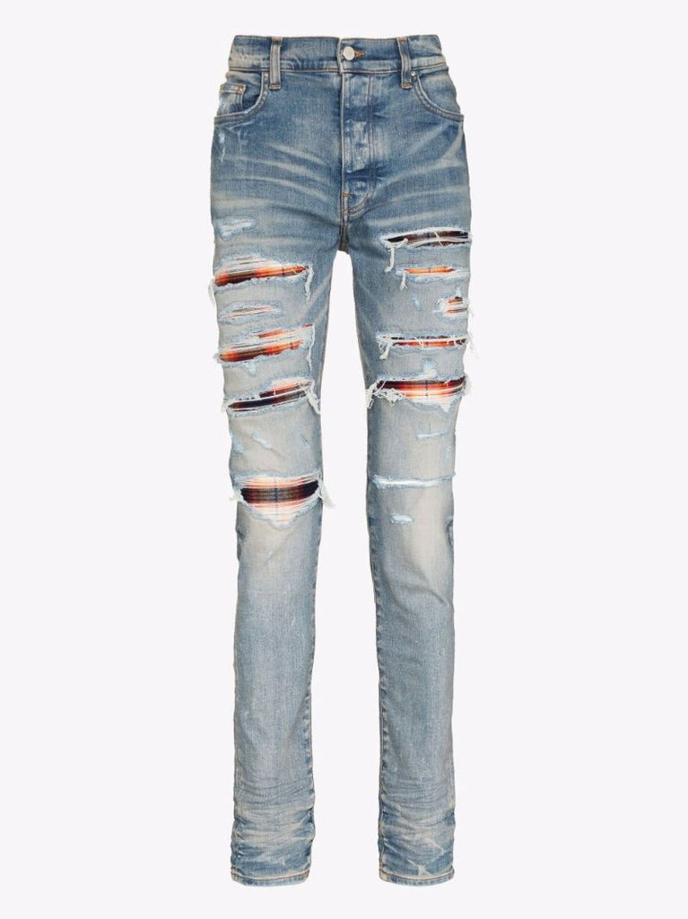 Thrasher Plaid Bandana Skinny Jeans