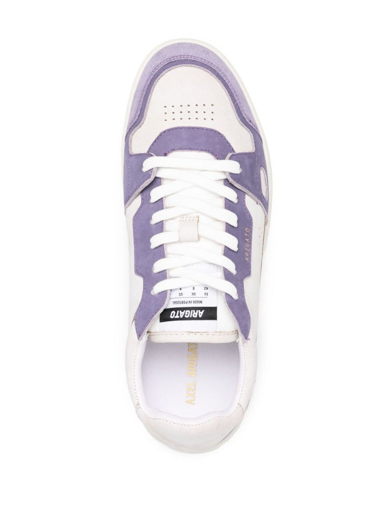 White Dice Lo Leather Sneakers