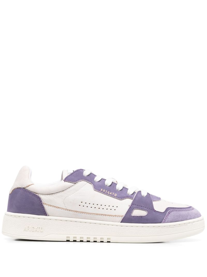 White Dice Lo Leather Sneakers