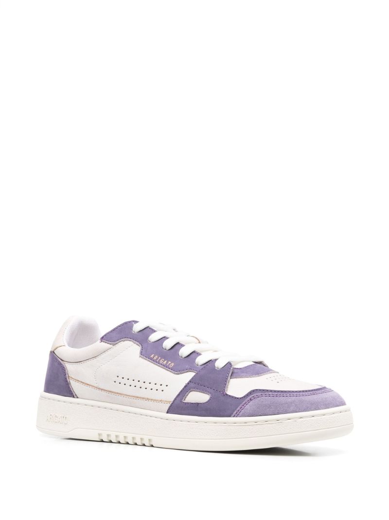 White Dice Lo Leather Sneakers