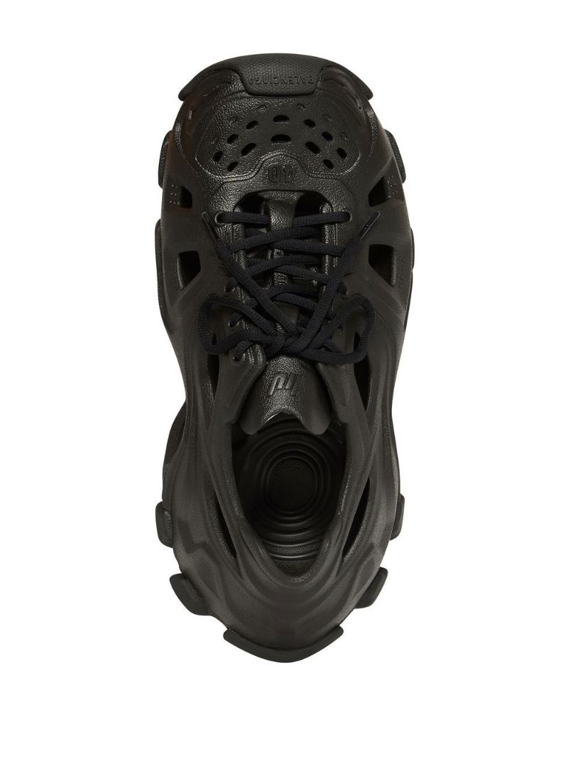 Black Hd Cut-out Sneakers