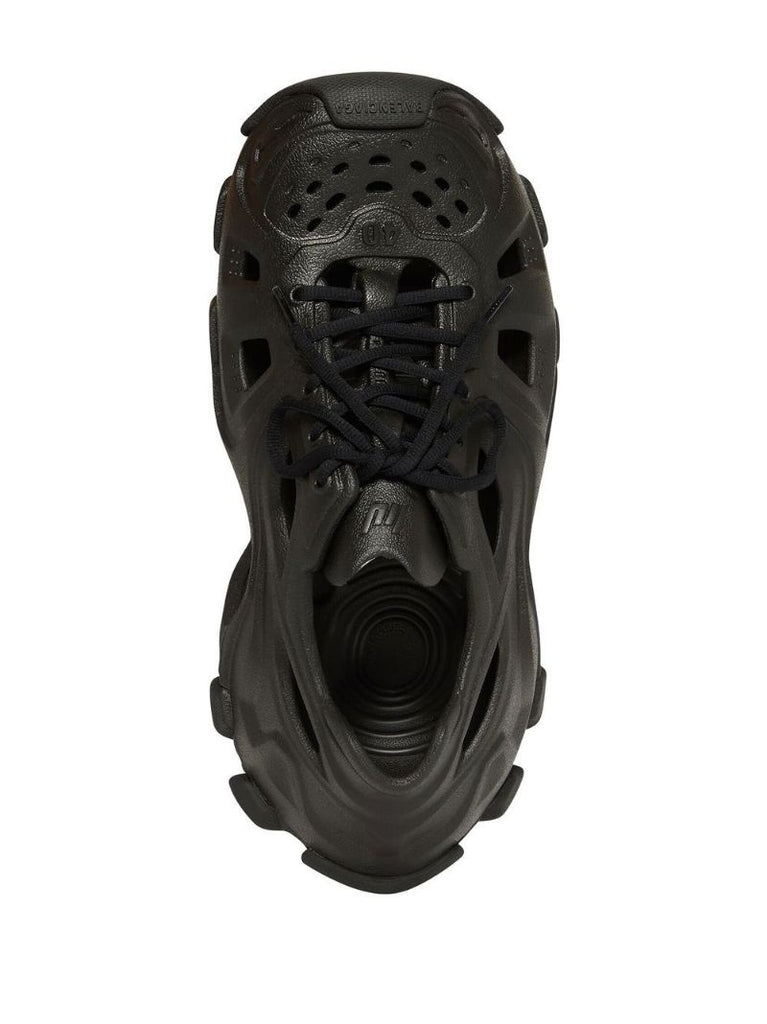 Black Hd Cut-out Sneakers